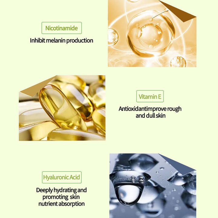 Removedor de manchas oscuras de espinillas de acné de vitamina C facial de cuello vegano natural coreano