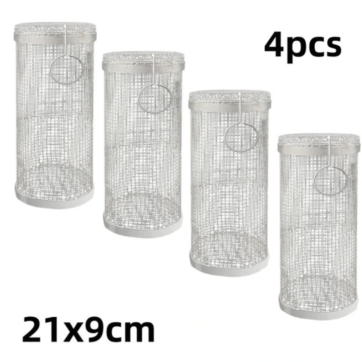 Cesta de parrilla cilíndrica